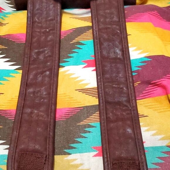 Mossimo Boho Azte  Southwestern Pattern Large Canvas Backpack - Picture 6 of 11